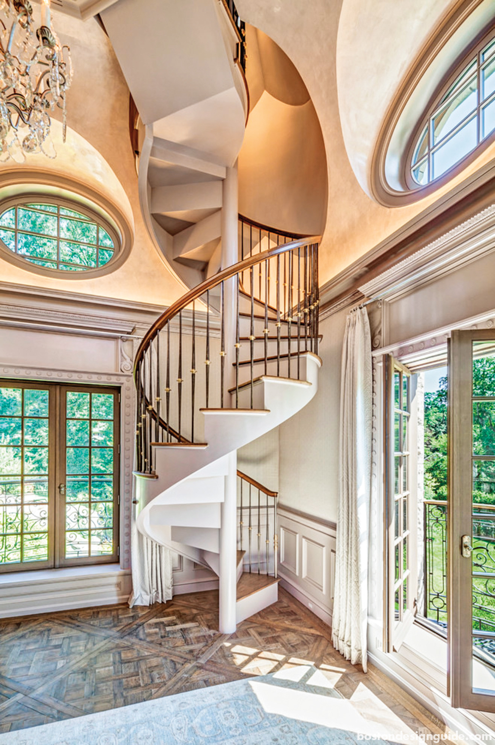 winding circular staircase design