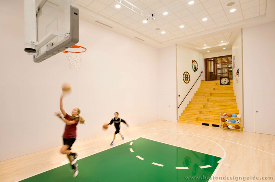 High-end indoor basketball court