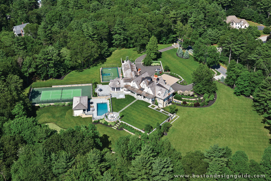 Tennis Court by landscape architect Karen Sebastian