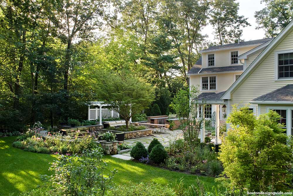 Luxury home landscapes in New England