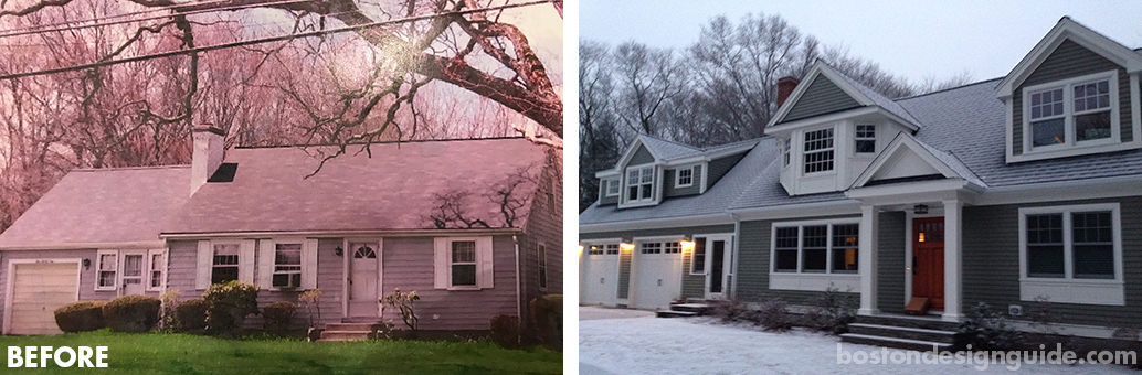Columbia Contracting Corp. high-end home construction remodel in Natick, MA