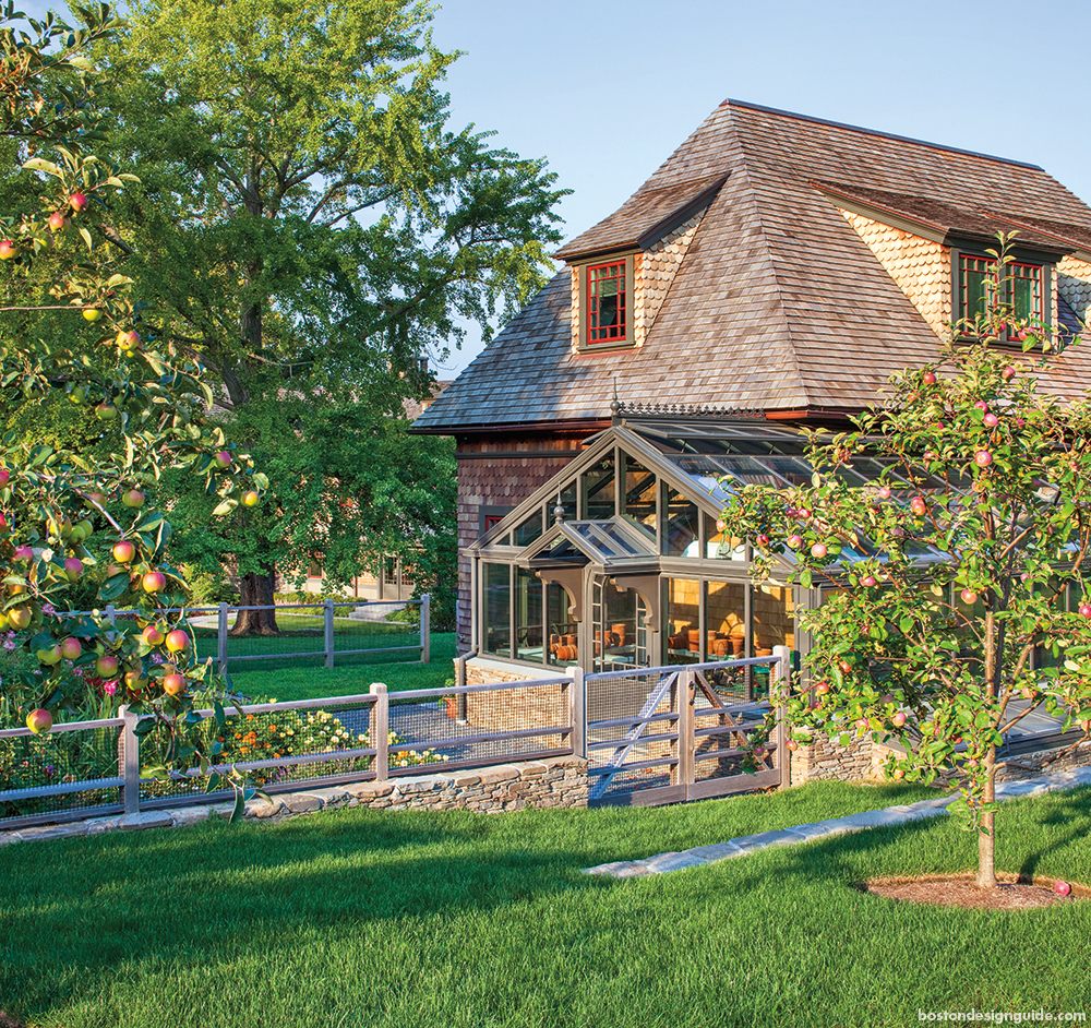 Greenhouse on a renovated barn