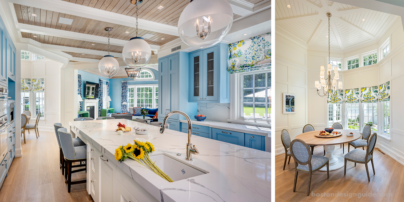 kitchen and informal dining area