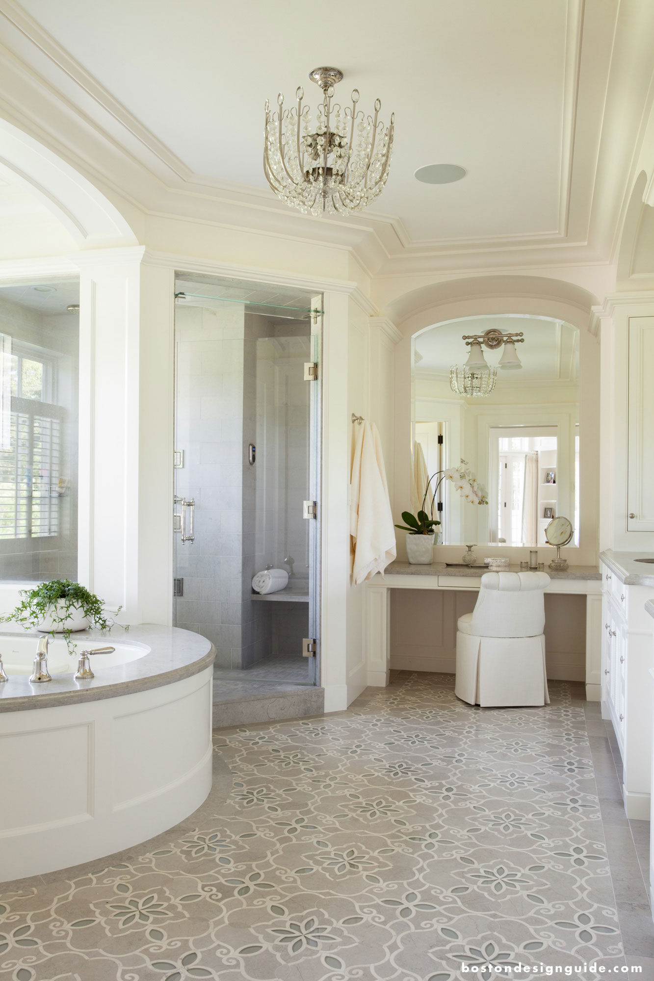 High-end master bathroom