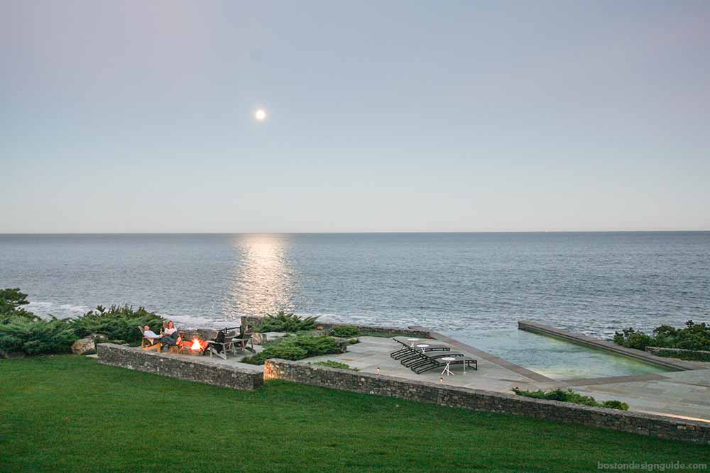 landscape construction and architecture on the oceanfront