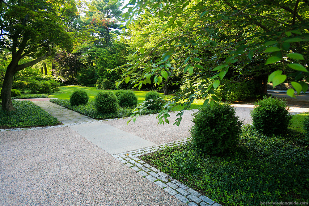 beautiful landscape and designed gardens in New England