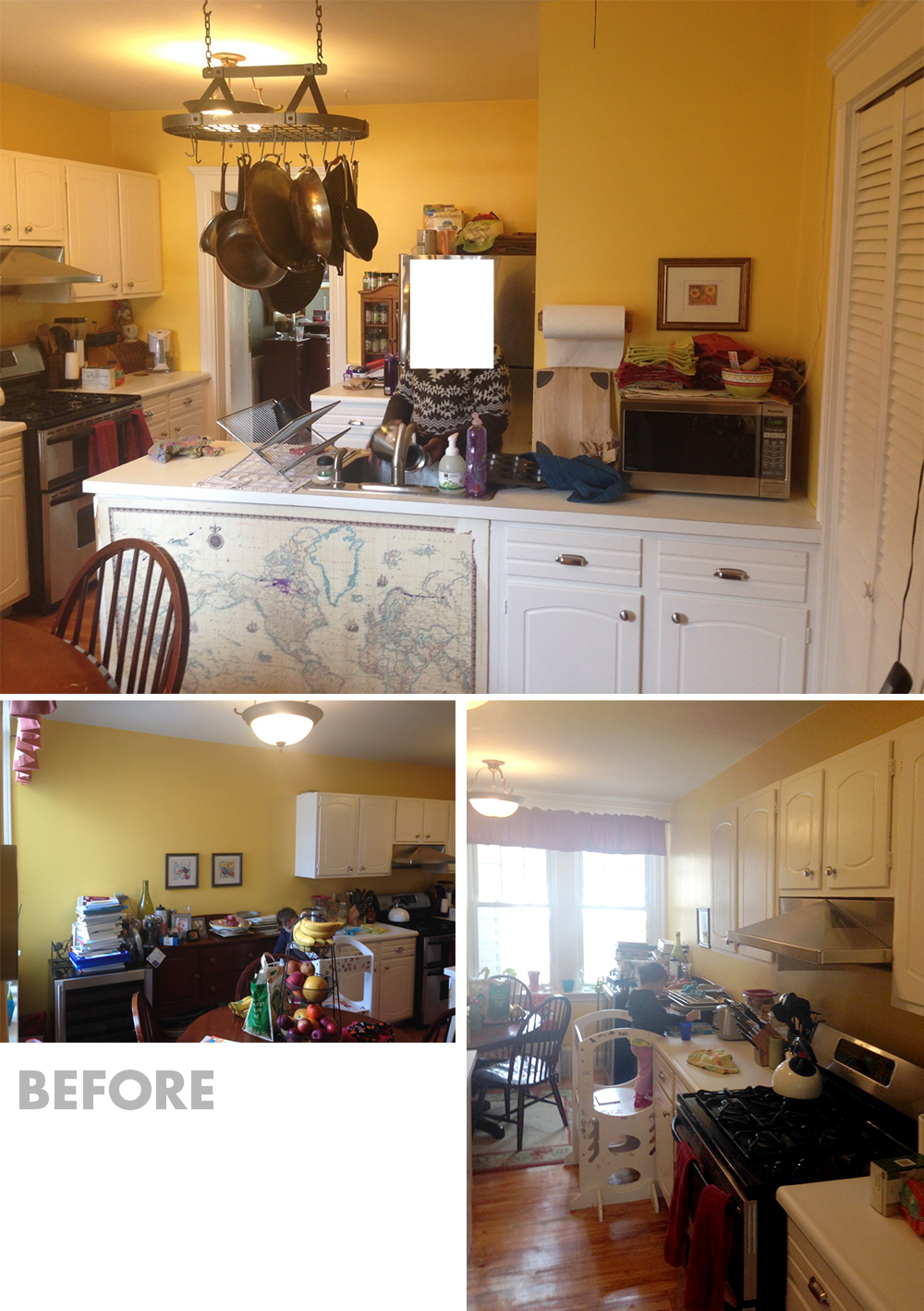 Kitchen renovation before and after