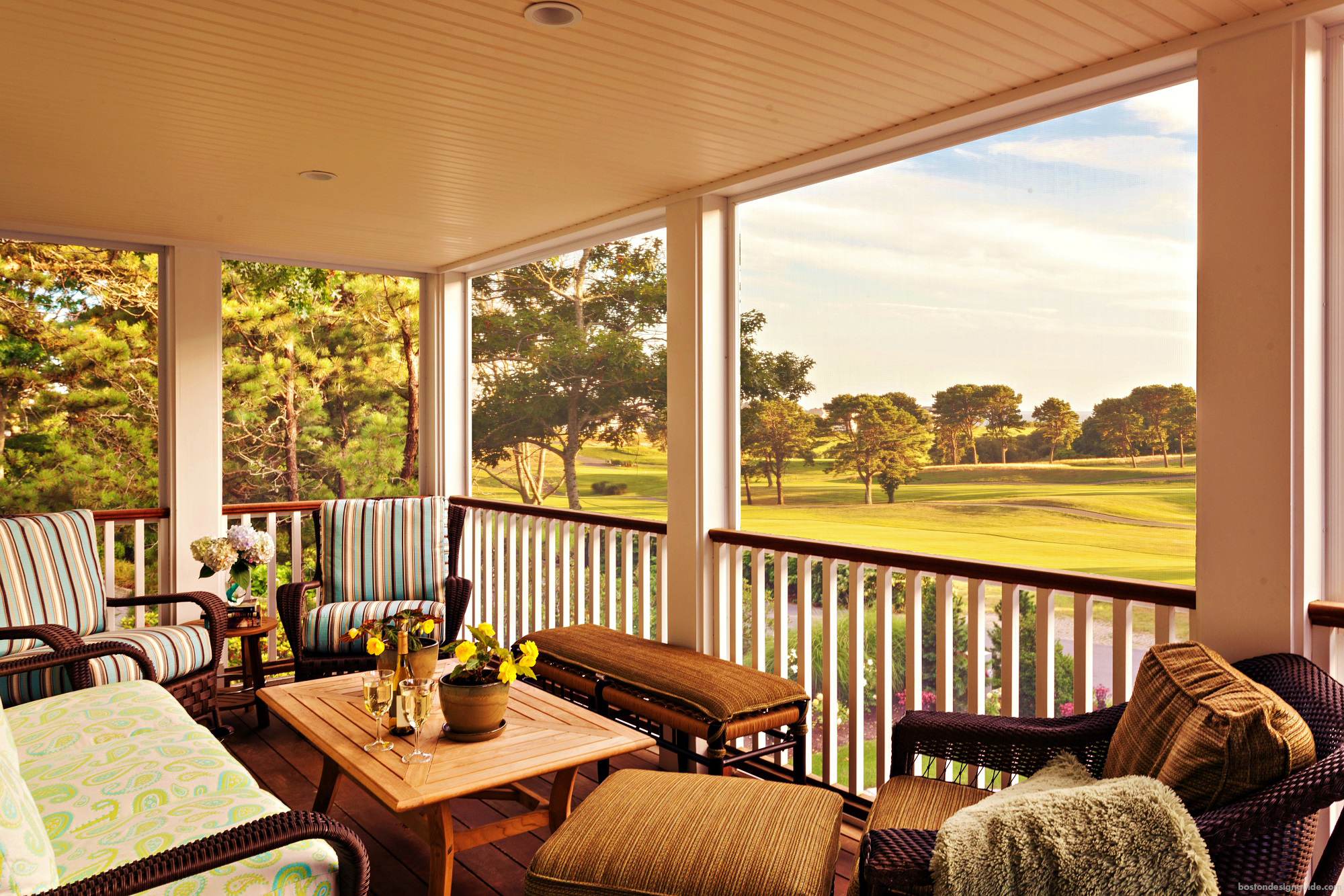 luxury home sunroom