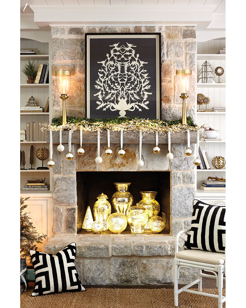 Holiday Mantel Decor