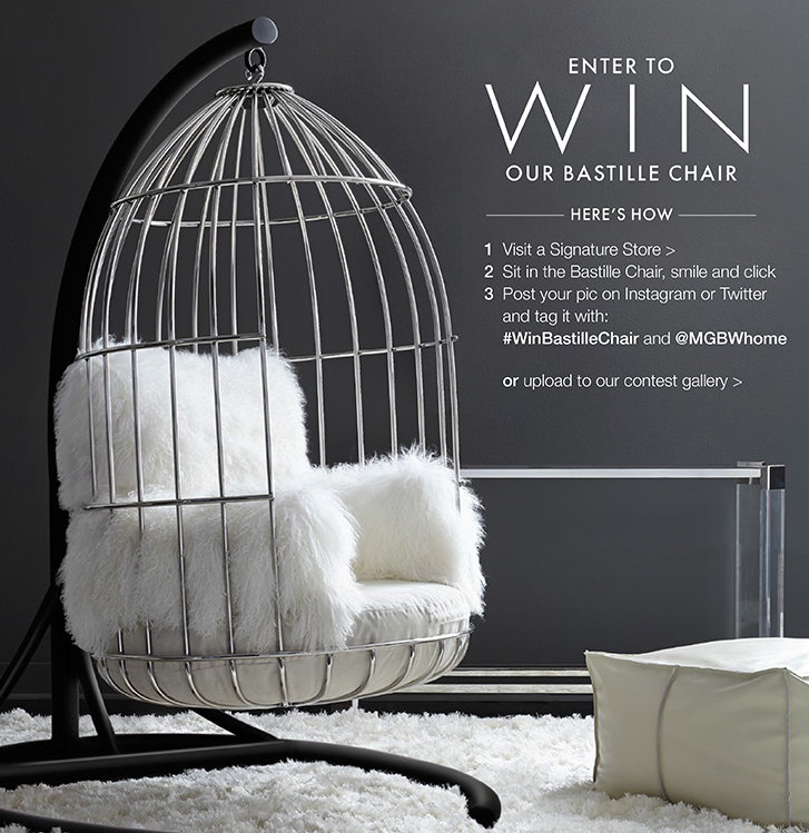 Enter to Win the Mitchell Gold + Bob Williams Bastille Chair 