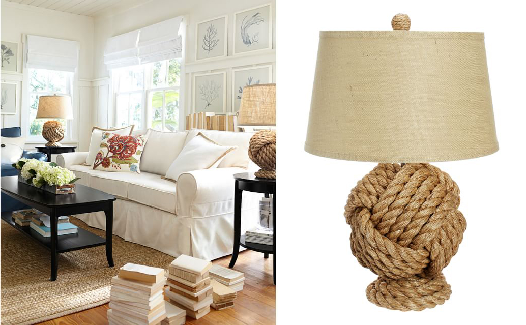 Pottery Barn lamp and accessories 