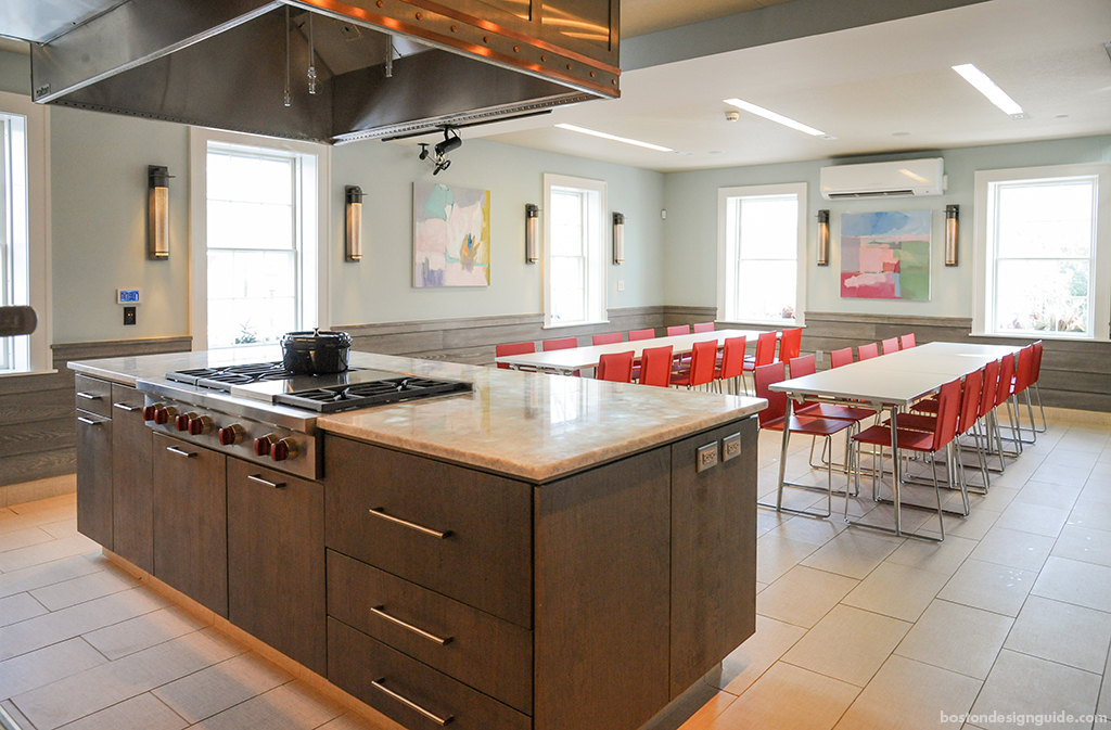 Kitchen island design in New England