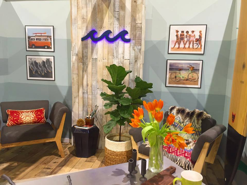 Newstamp Lighting Coastal-themed live-work space at the 2016 Rhode Island Home Show