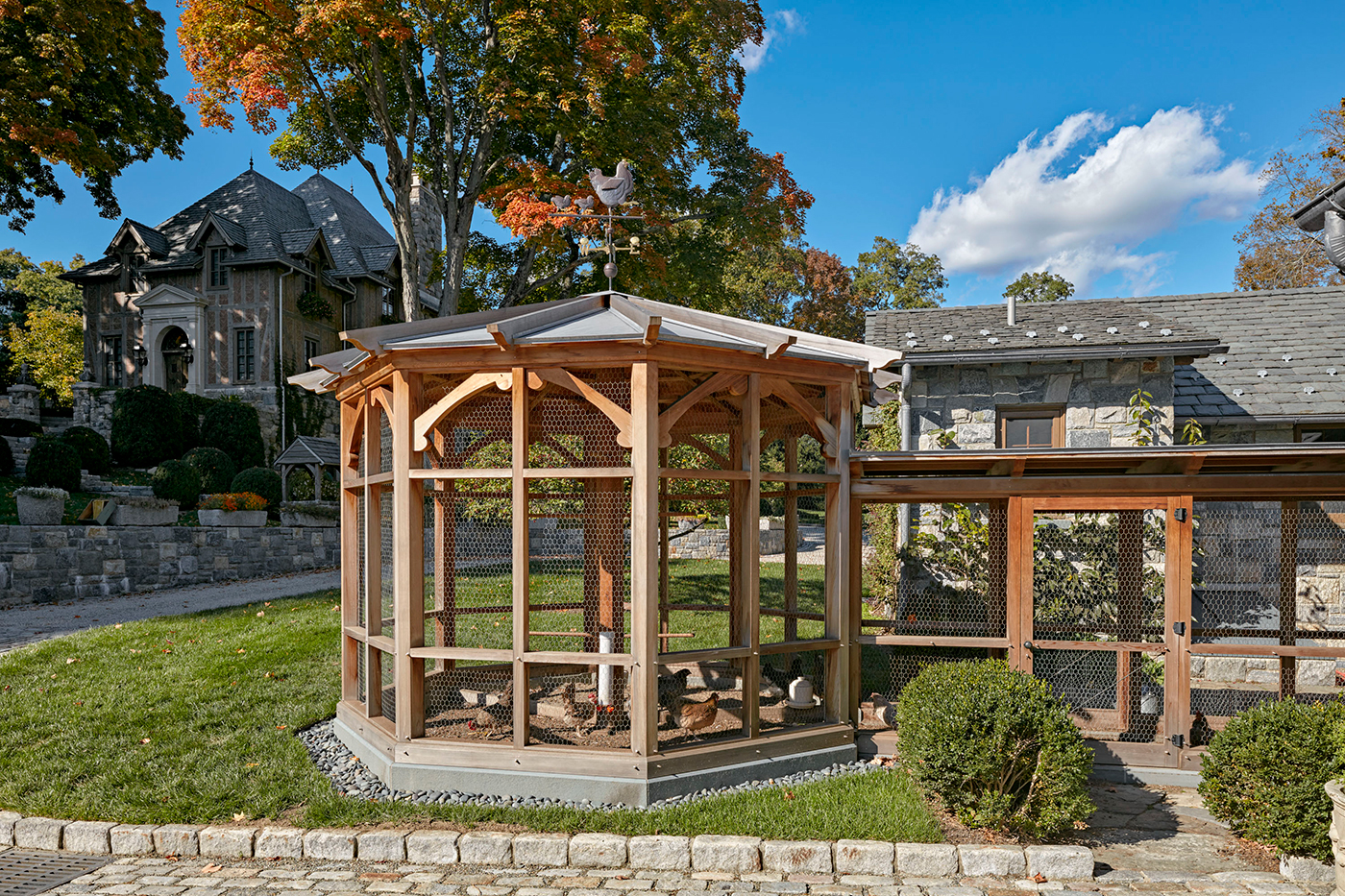 high-end New England architects, chicken coop