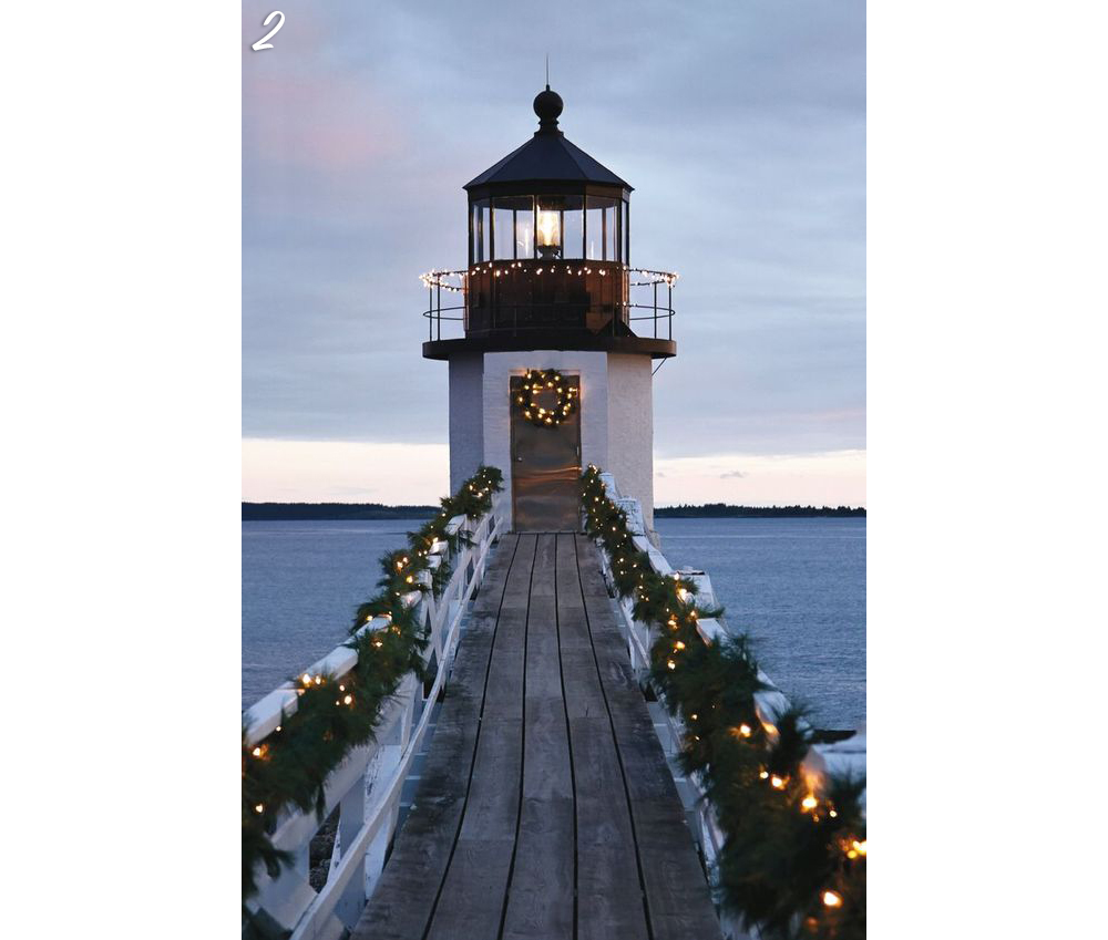 Holiday Lights Cupola Lighthouse