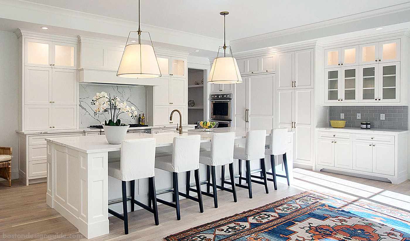 High-end white kitchen