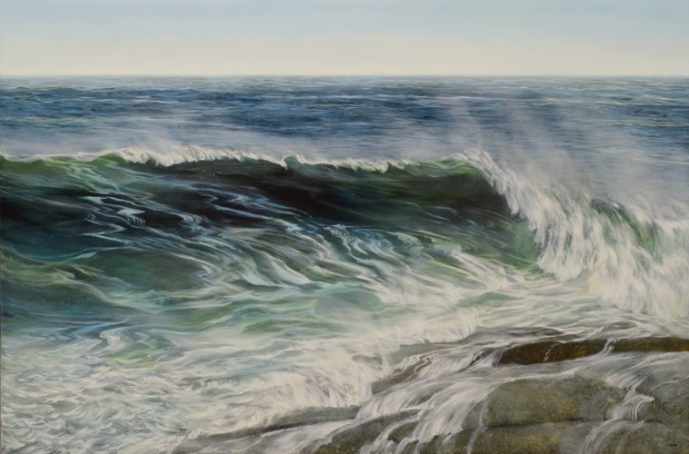 Powers Gallery Summertime show; Teri Malo, “After the Storms,” oil, alkyd on panel, 36 x 54 gallery show in Acton Massachusetts