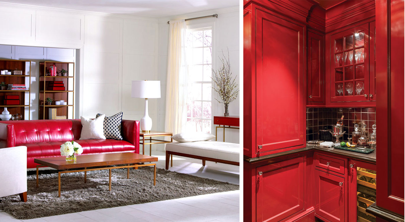 Pinks and red interiors in the home, inspired by Valentine's Day