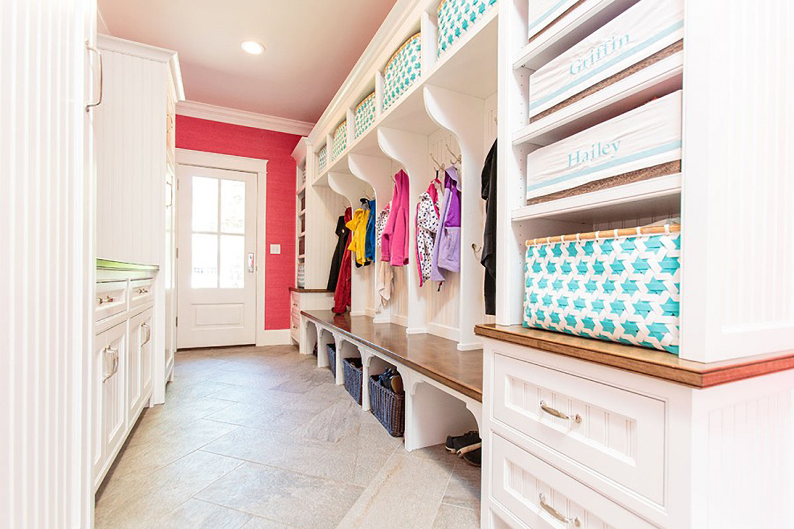 high-end custom mudroom