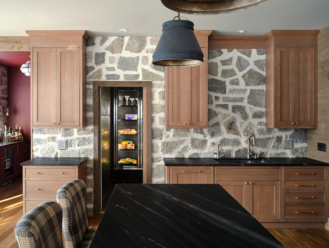 rootcellar concepts, Stowe VT, refrigerated pantry, kitchen design