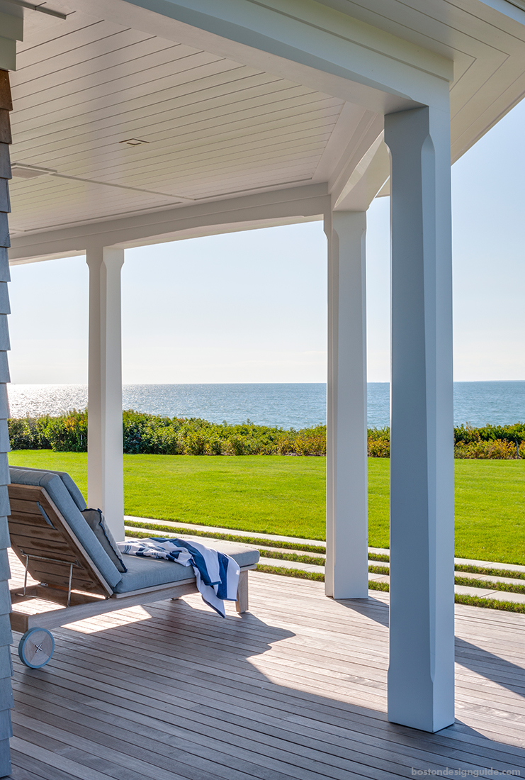 Oceanfront deck with views
