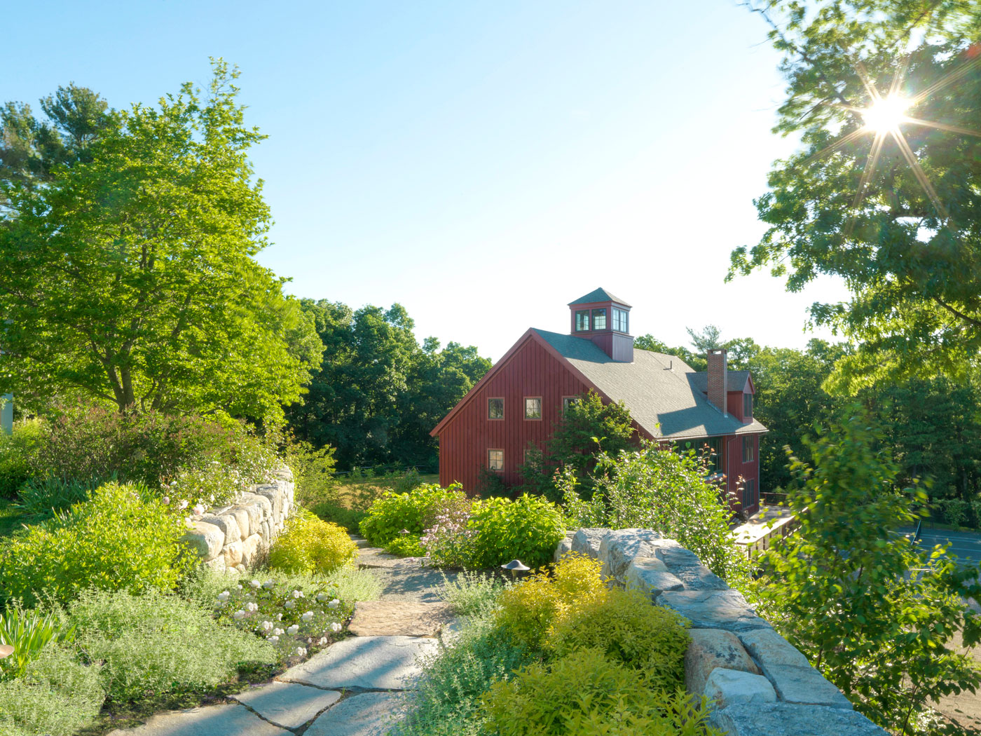 Rustic high-end landscape design by Gregory Lombardi Design