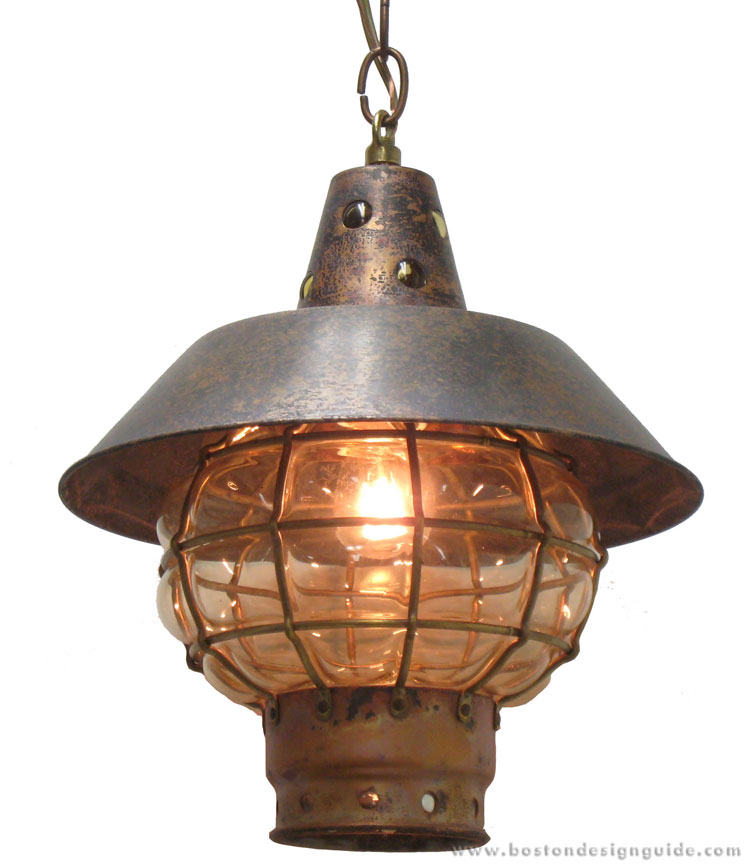 High-end "antiqued" globe light