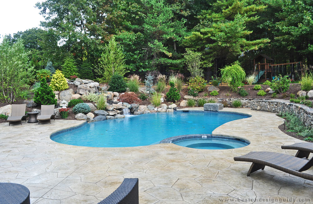 Grotto style inground pool by SSG Pools