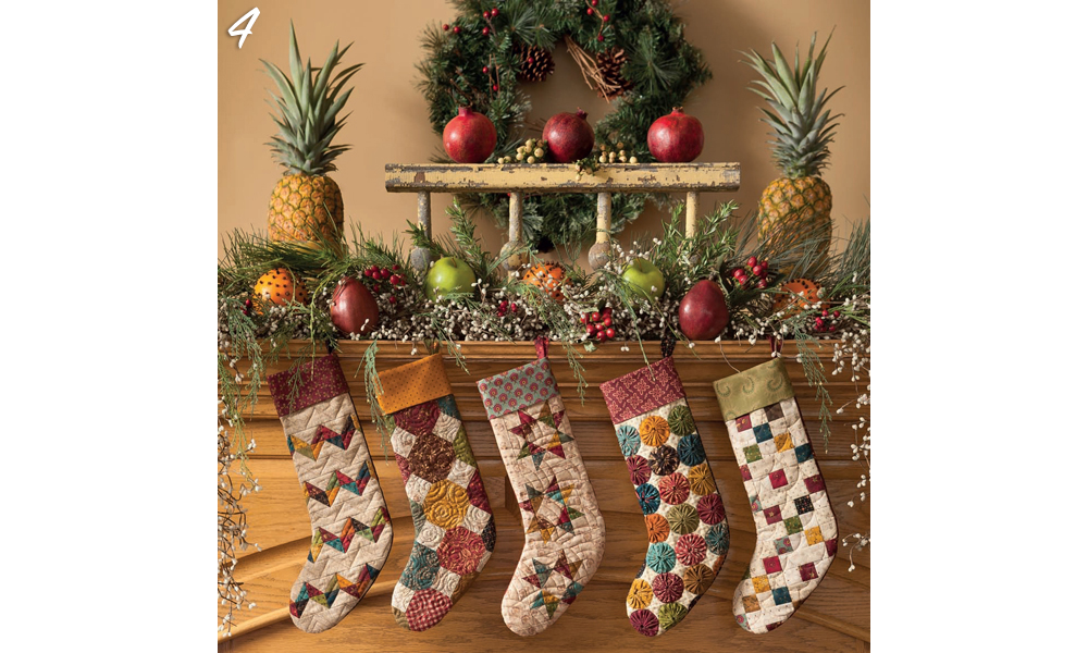 Holiday Fireplace Stocking Decor