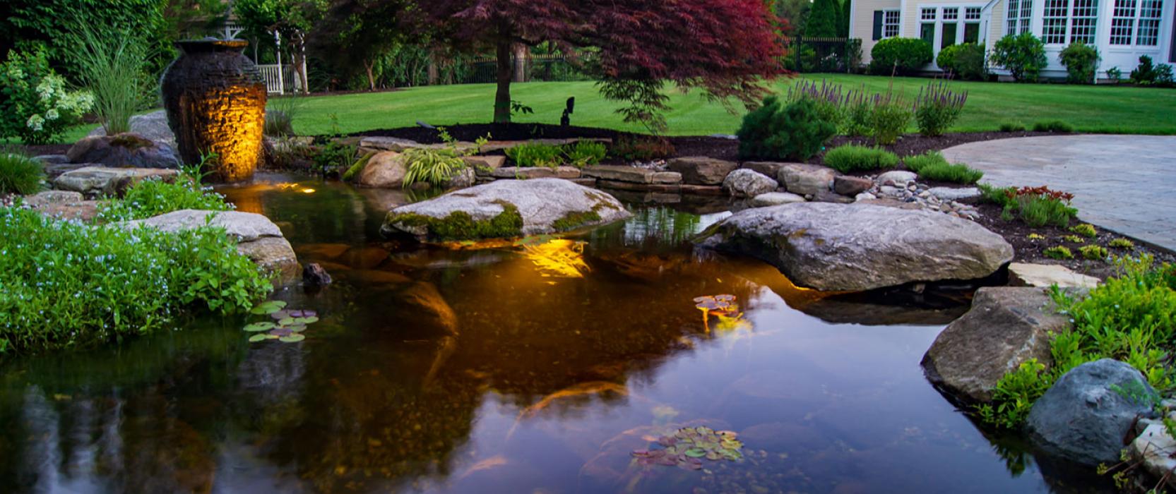 Residential Landscape Water Feature by FallingWater Scapes