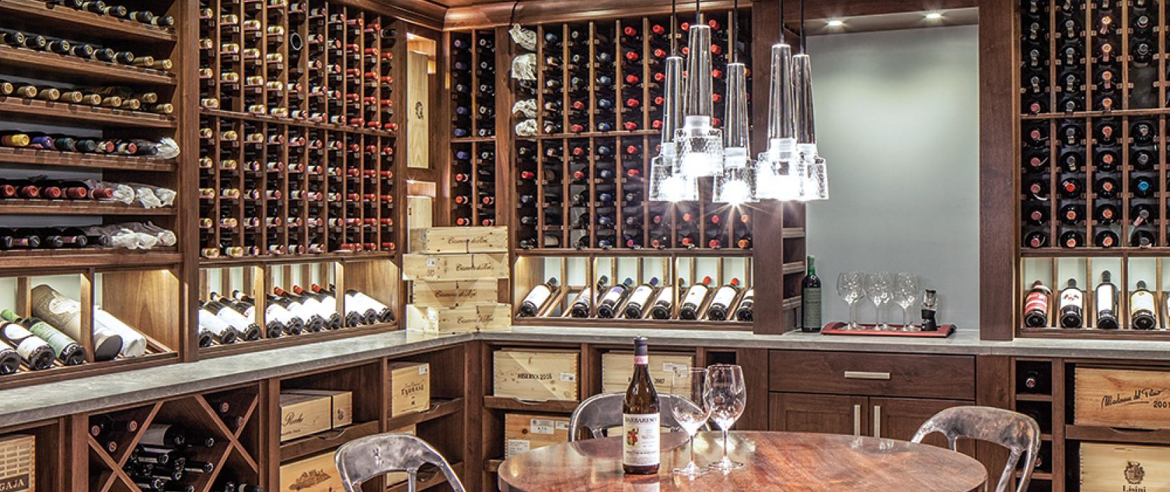Traditional custom wine cellar by Charles River Wine Cellars