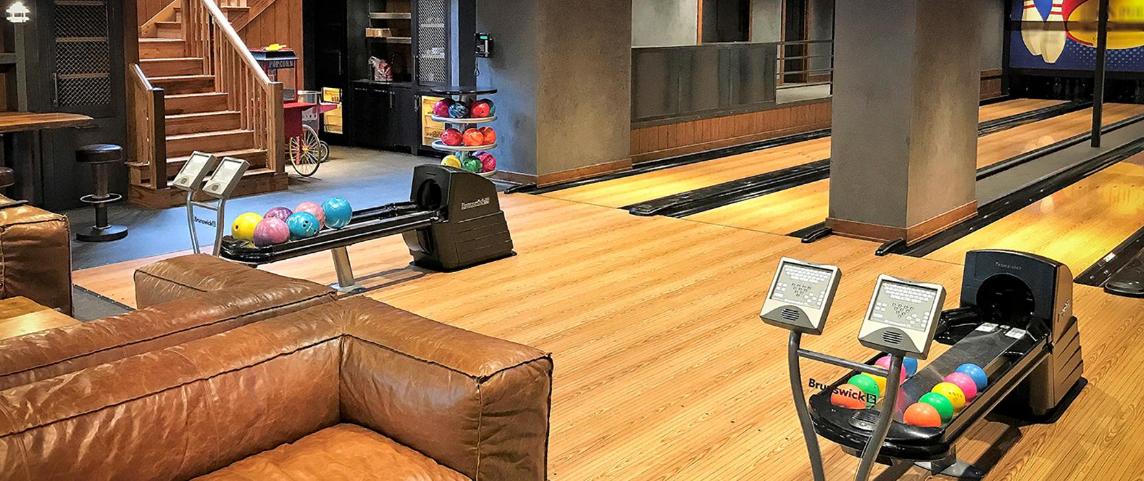 in-home bowling alley