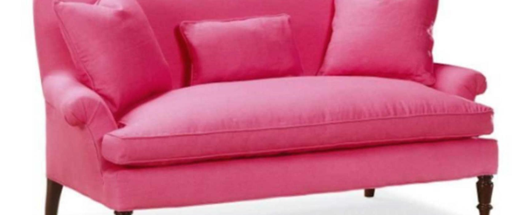 Pink traditional love seat with rolled arms by LEE Industries available at Surroundings Home