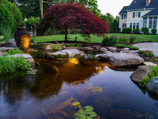 Residential Landscape Water Feature by FallingWater Scapes