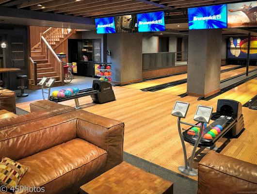 in-home bowling alley