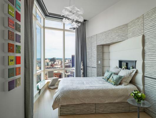 Luxury high-rise bedroom design