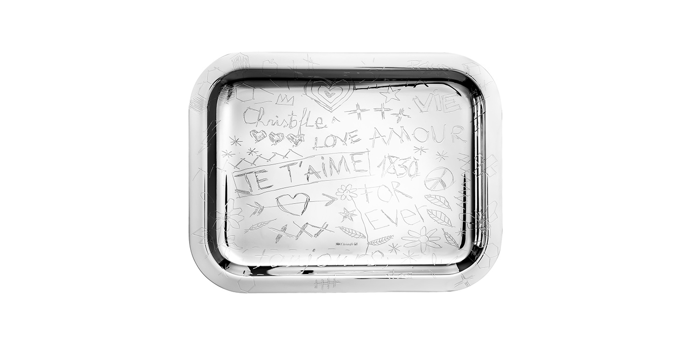 Christofle graffiti tray