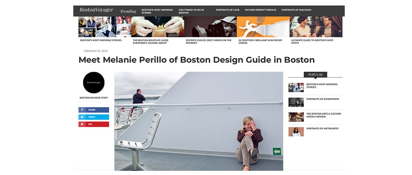 Q&A with Melanie Perillo, publisher of Boston Design Guide