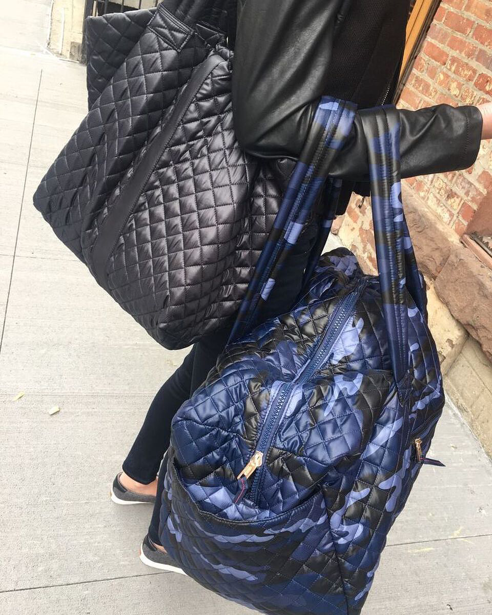 Quilted lightweight tote and duffel
