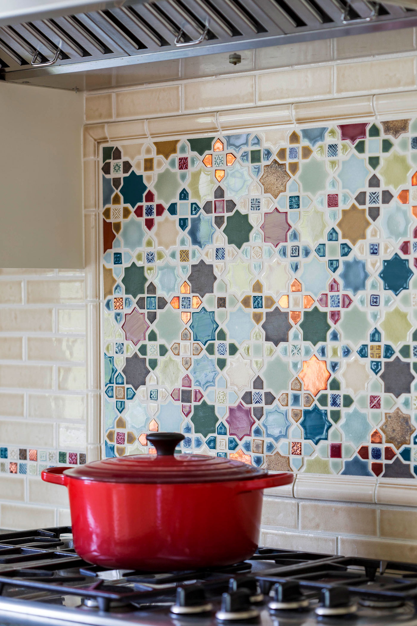 Bespoke Design Kitchen Backsplash by Heather Vaughan Interior Design