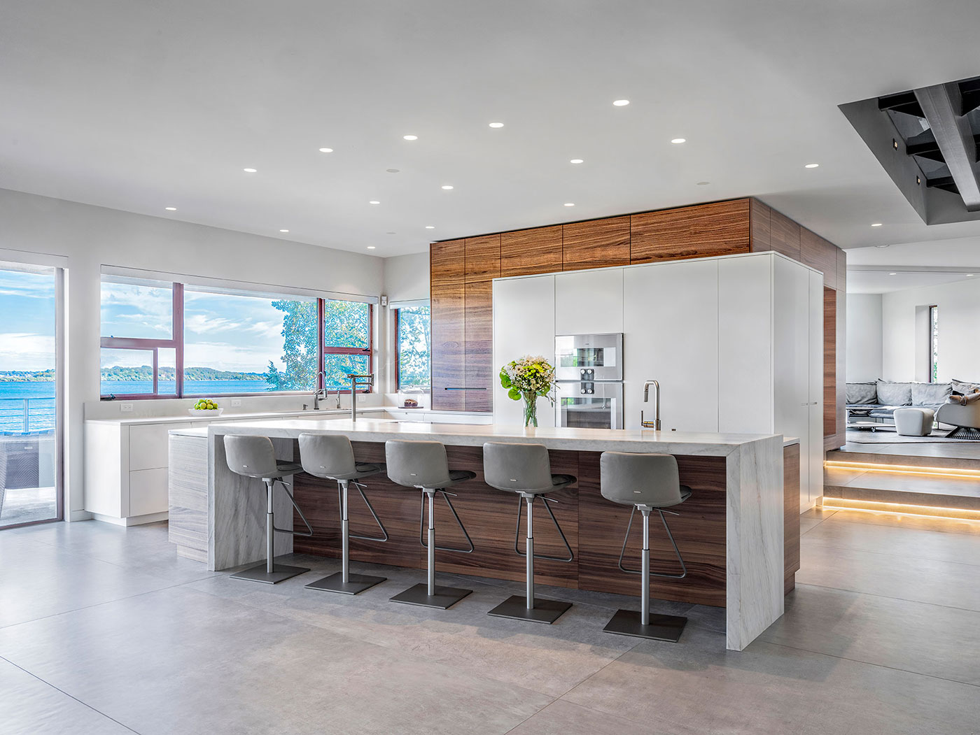 Modern coastal kitchen by Divine Design Center
