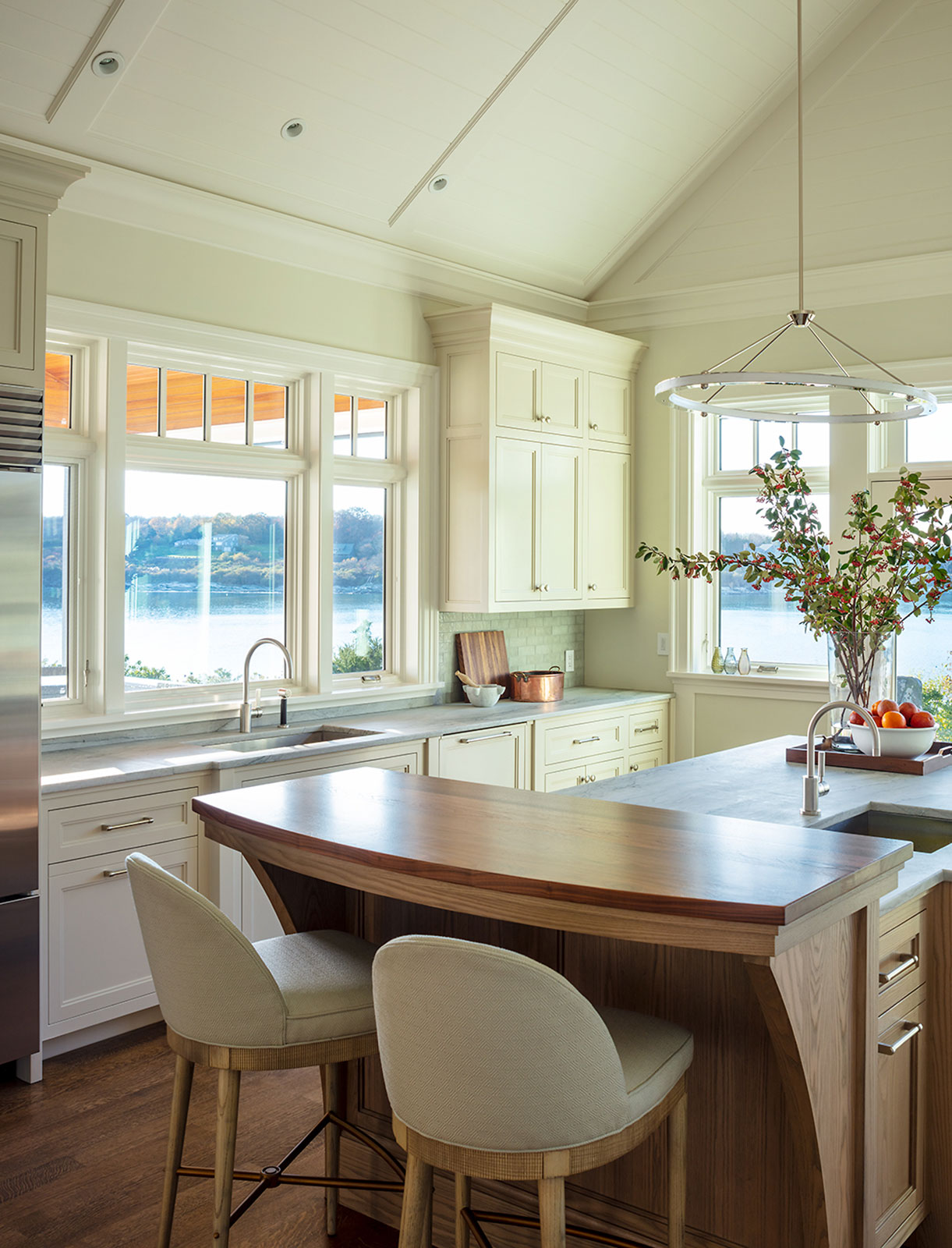 Custom Coastal kitchen by WKP Construction