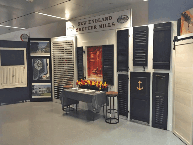 New England Shutter Mills Showcases Work at the New England Home Show