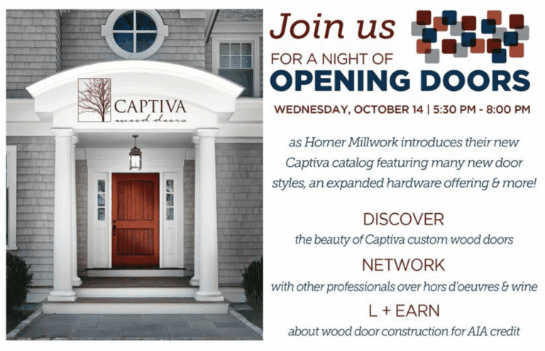 Opening Doors with Horner Millwork