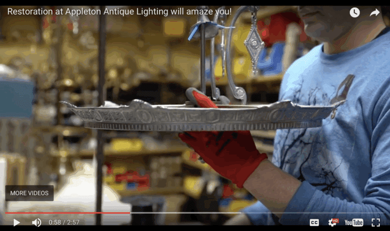 antique lighting restoration professionals in New England