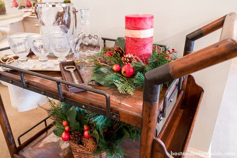 holiday decor bar cart furniture