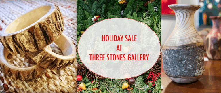 holiday art gallery sale at three stones gallery in west concord ma