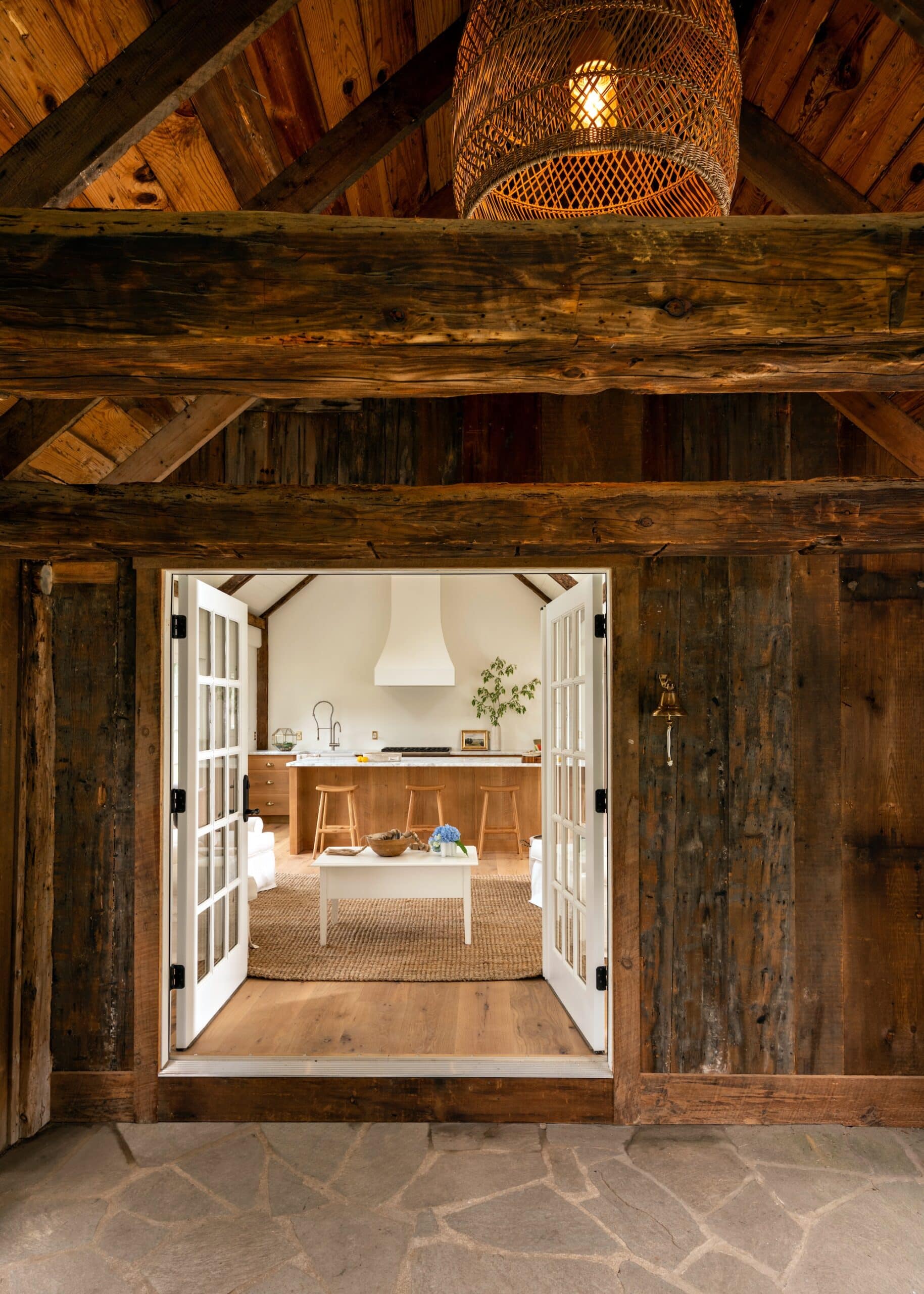 A backyard cottage renovated and restored to preserve all the historical character. Photography: Dan Cutrona