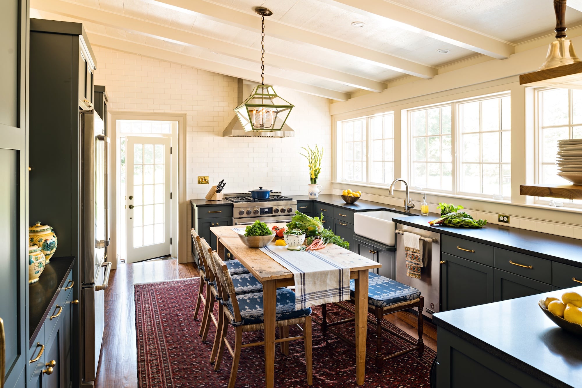 Historical home moved from its original location on the lot to a different location. Was renovated and addition added on. A few years later we added a beautiful pool and pool house. Photography: Dan Cutrona